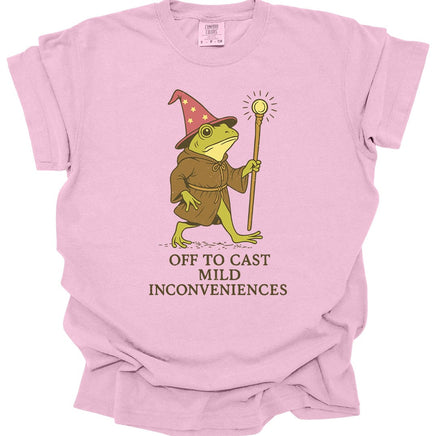 Off to Cast Mild Inconveniences – Wizard Frog T-Shirt - Comfort Colors-GoblinSmith