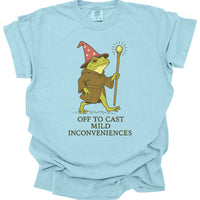Off to Cast Mild Inconveniences – Wizard Frog T-Shirt - Comfort Colors-GoblinSmith