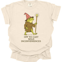 Off to Cast Mild Inconveniences – Wizard Frog T-Shirt - Comfort Colors-GoblinSmith