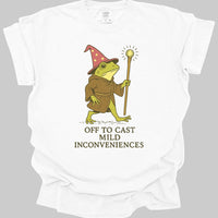 Off to Cast Mild Inconveniences – Wizard Frog T-Shirt - Comfort Colors-GoblinSmith