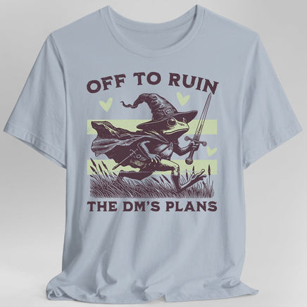 Off to Ruin the DM’s Plans T-shirt-GoblinSmith