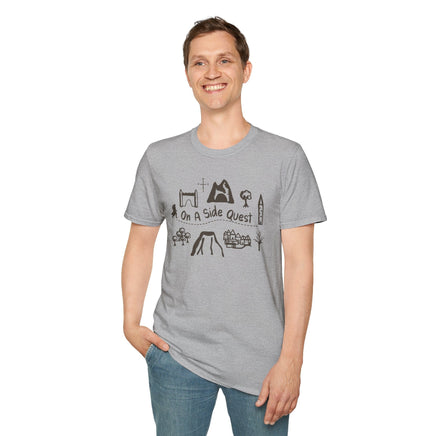 On A Side Quest Doodle T-Shirt-GoblinSmith