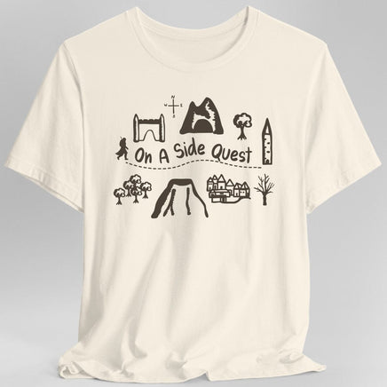 On A Side Quest Doodle T-Shirt-GoblinSmith