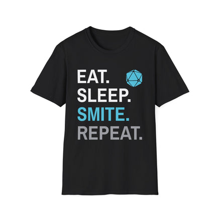 Paladin Smite T-Shirt – 'Eat, Sleep, Smite, Repeat'-GoblinSmith