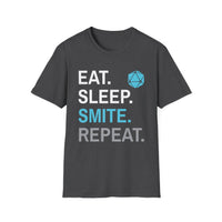 Paladin Smite T-Shirt – 'Eat, Sleep, Smite, Repeat'-GoblinSmith
