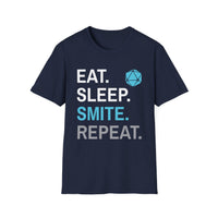 Paladin Smite T-Shirt – 'Eat, Sleep, Smite, Repeat'-GoblinSmith