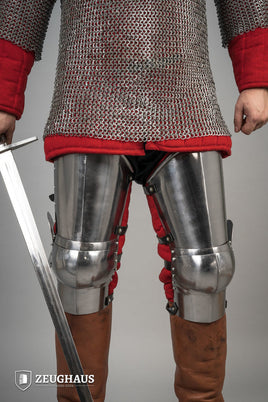 Leg Armour 14th Cent. 1,6mm Polished-GoblinSmith