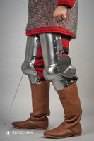 Leg Armour 14th Cent. 1,6mm Polished-GoblinSmith
