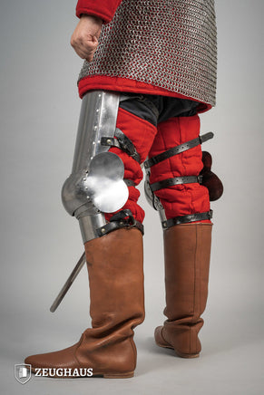 Leg Armour 14th Cent. 1,6mm Polished-GoblinSmith