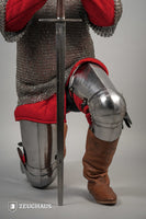 Leg Armour 14th Cent. 1,6mm Polished-GoblinSmith
