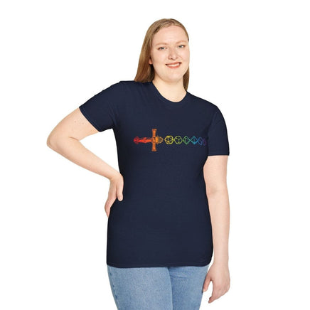 Rainbow Dice Sword T-Shirt-GoblinSmith