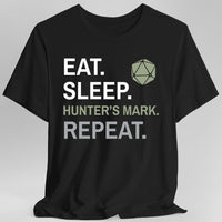 Ranger Class T-Shirt – 'Eat, Sleep, Hunter's Mark, Repeat'-GoblinSmith