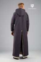 Hooded Long Tunic Renaud Grey-GoblinSmith
