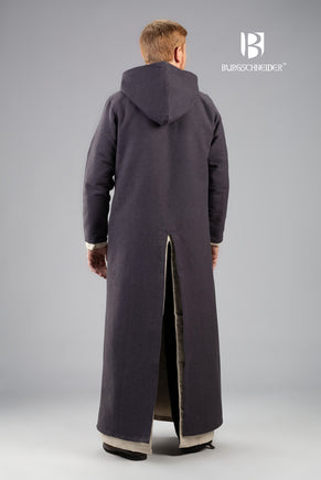 Hooded Long Tunic Renaud Grey-GoblinSmith