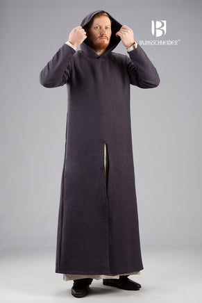 Hooded Long Tunic Renaud Grey-GoblinSmith