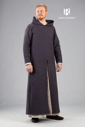 Hooded Long Tunic Renaud Grey-GoblinSmith