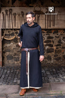 Hooded Long Tunic Renaud Black-GoblinSmith