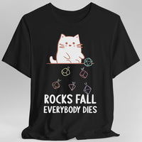 Rocks Fall Everybody Dies Kawaii Cat T-Shirt-GoblinSmith
