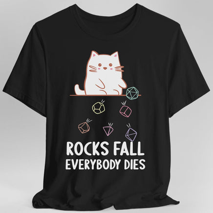 Rocks Fall Everybody Dies Kawaii Cat T-Shirt-GoblinSmith