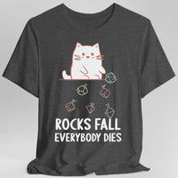 Rocks Fall Everybody Dies Kawaii Cat T-Shirt-GoblinSmith