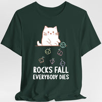 Rocks Fall Everybody Dies Kawaii Cat T-Shirt-GoblinSmith