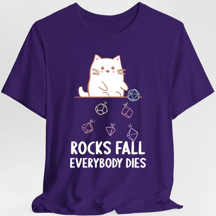 Rocks Fall Everybody Dies Kawaii Cat T-Shirt-GoblinSmith