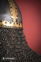 Rus Helmet with Riveted Aventail 1,6mm Antique-GoblinSmith