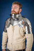 Pauldrons with Besagew 15th Cent. 1,6 mm Polished-GoblinSmith