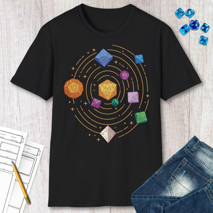 Space Dice Solar System T-shirt-GoblinSmith