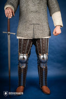 Splinted Leg Armor Brown-GoblinSmith