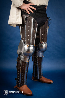 Splinted Leg Armor Brown-GoblinSmith