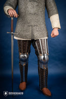 Splinted Leg Armor Brown-GoblinSmith