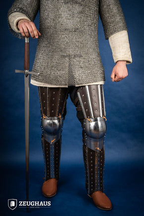 Splinted Leg Armor Brown-GoblinSmith