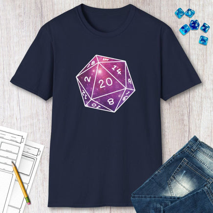 Stars Nebula D20 Dice Shirt-GoblinSmith