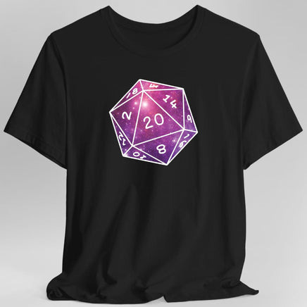 Stars Nebula D20 Dice Shirt-GoblinSmith