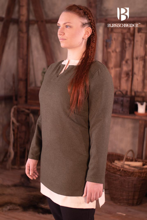 Short Tunic Svenja Olive Green-GoblinSmith