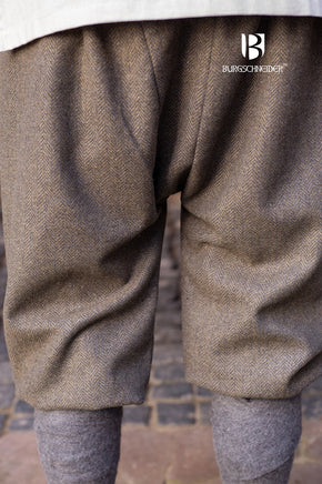 Rus Pants Tilda Herringbone Olive/Grey-GoblinSmith
