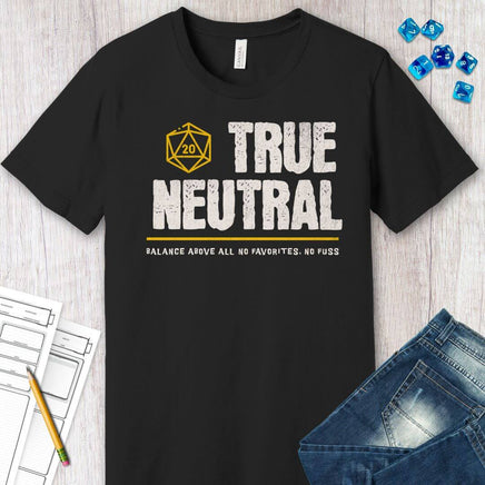 True Neutral Shirt - D&D Alignment T-shirt-GoblinSmith