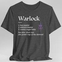 Warlock Class Definition D&D T-shirt-GoblinSmith