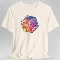 Watercolor Clouds D20 Dice Shirt-GoblinSmith