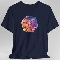 Watercolor Clouds D20 Dice Shirt-GoblinSmith