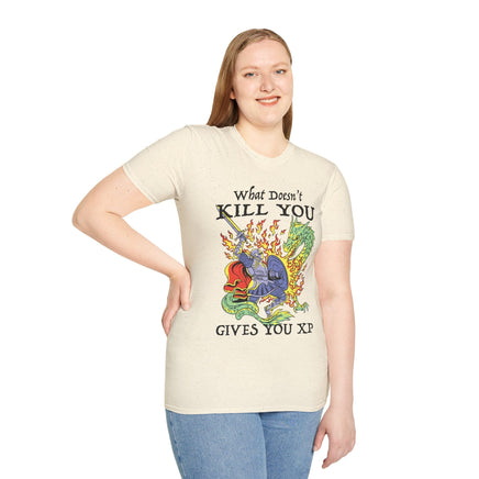 What Doesn't Kill You Gives You XP T-Shirt-GoblinSmith