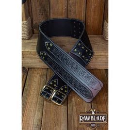 Lombard Wide Belt - Black - Whip Perimeter-GoblinSmith