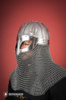 Viking Spectacle Helmet with Aventail 1,6mm Polished-GoblinSmith