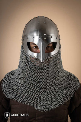 Viking Helmet with Aventail 1,6mm Polished-GoblinSmith