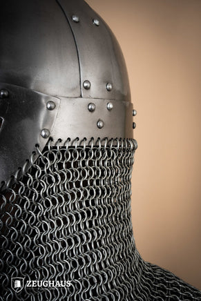 Viking Helmet with Aventail 1,6mm Polished-GoblinSmith