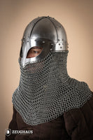 Viking Helmet with Aventail 1,6mm Polished-GoblinSmith
