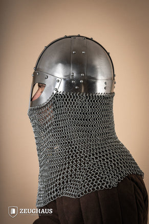 Viking Helmet with Aventail 1,6mm Polished-GoblinSmith