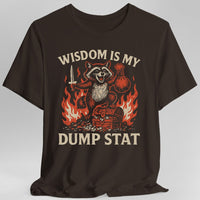 Wisdom Is My Dump Stat D&D T-Shirt-GoblinSmith