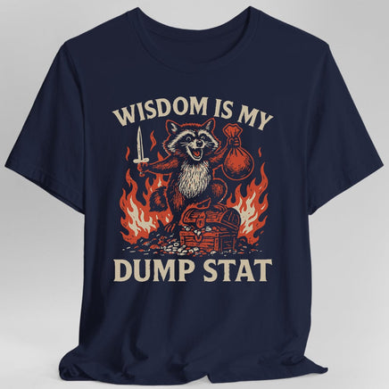 Wisdom Is My Dump Stat D&D T-Shirt-GoblinSmith